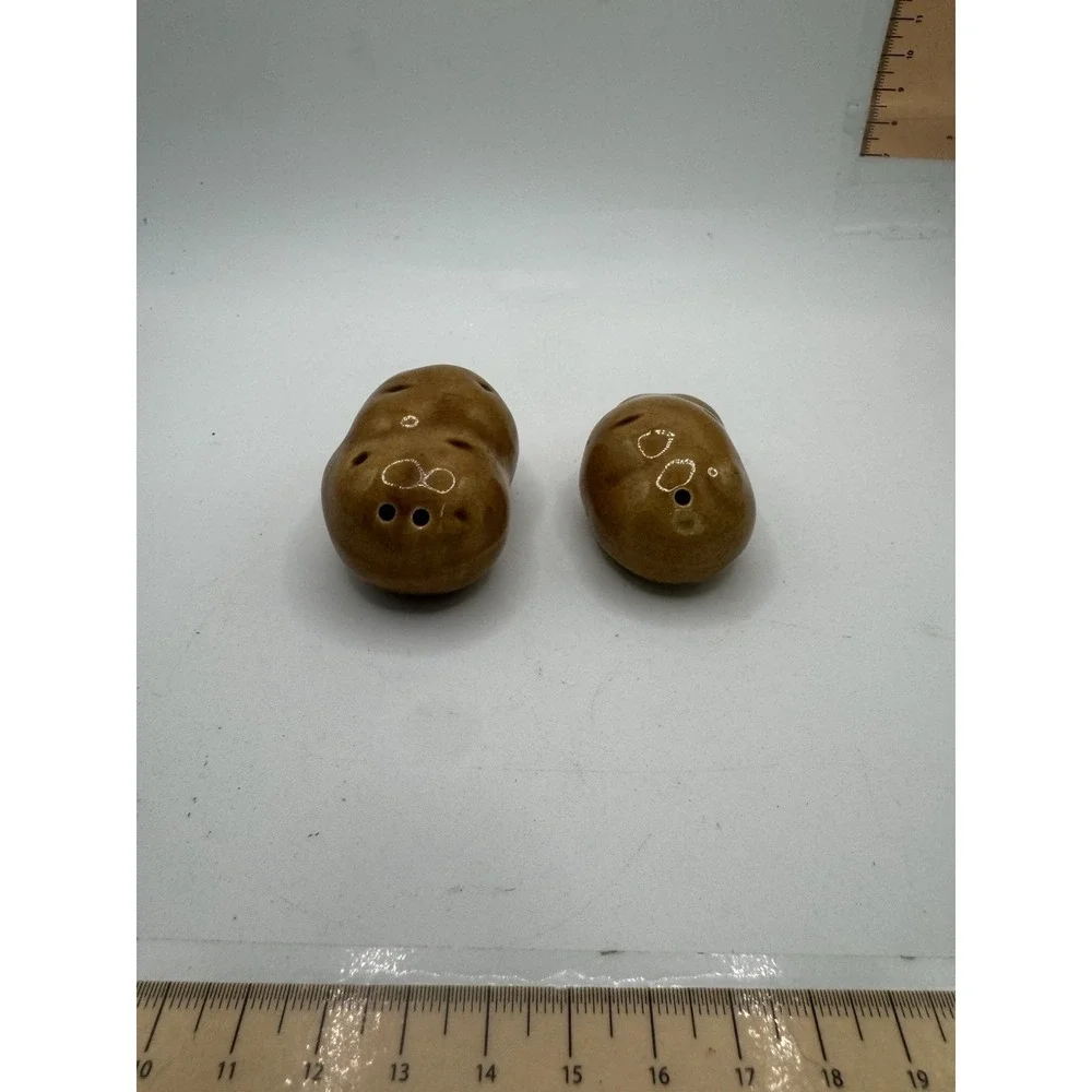 Vintage Potato Salt and Pepper Shakers